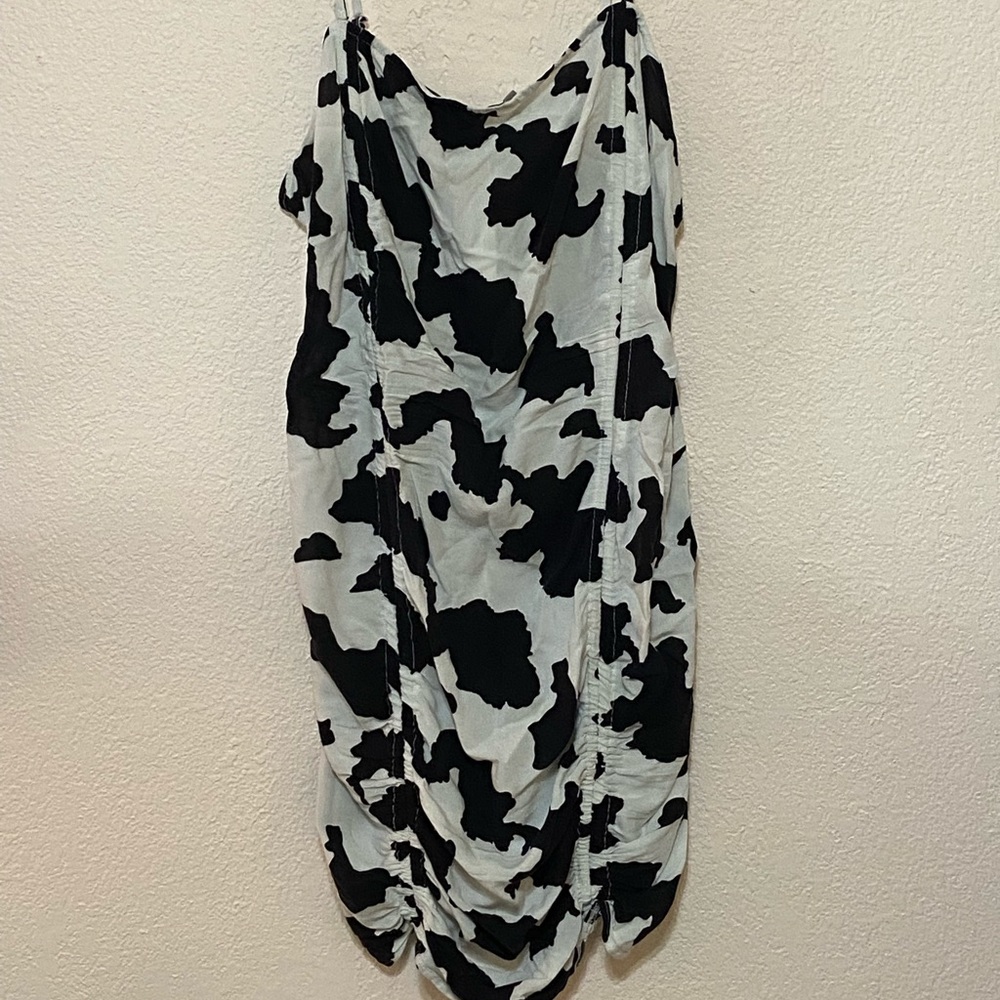 Cow print dress